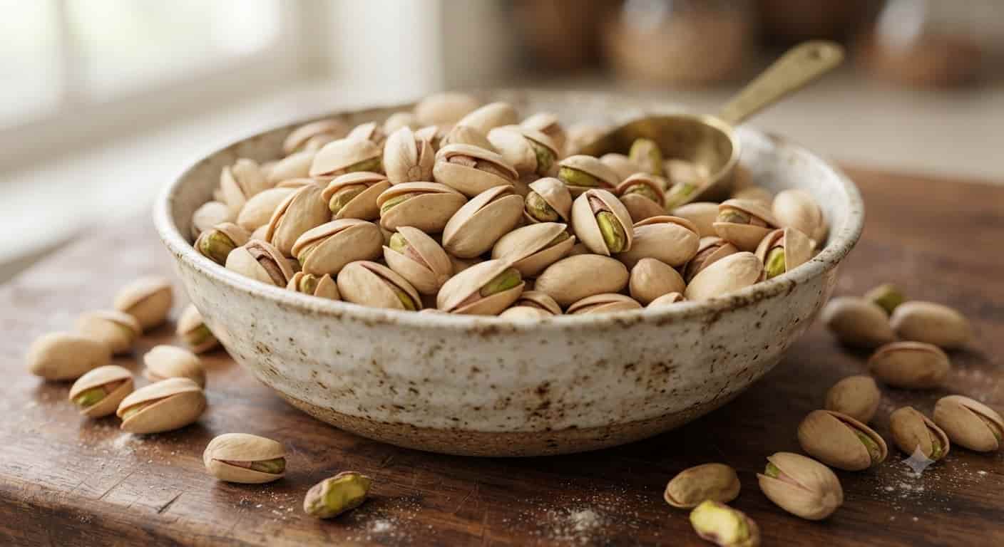 پسته بادامی فیض آباد با مغز پر و عطر طبیعی